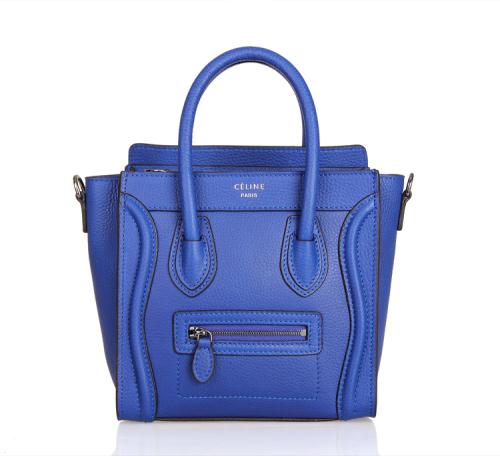2013 Celine 88029 fluorescent blue Handbags