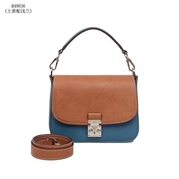 2013 louis vuitton vivienne lv leathr bag m48838 yellow blue Handbag