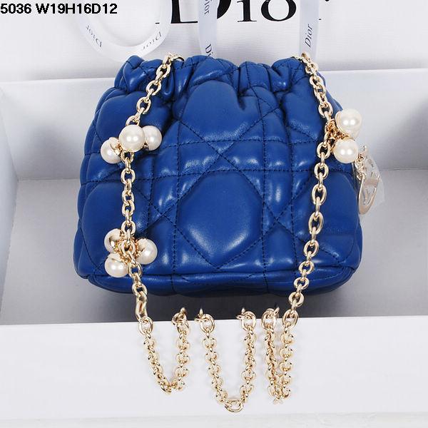 2014 Dior handbag 5036 blue Handbags