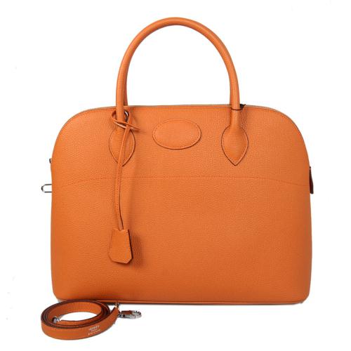 2014 Hermes bolide hongkong leather 1037 orange Bag