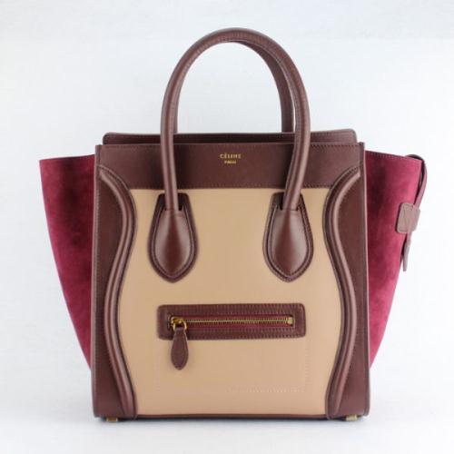Hot 2013 celine luggge tote handbag 88022 pink red coffee jujube red Handbags