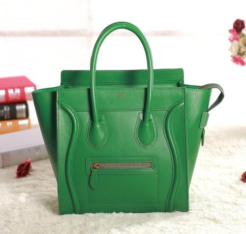 Celine mirco luggage tote 3307 green Bags