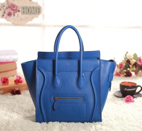 Celine mirco luggage tote 3307 blue Bags