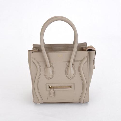 Celine Boston Smile Tote Handbag 98167 light khaki Bag