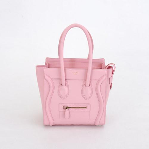 Celine Boston Smile Tote Handbag 98167 pink Handbag