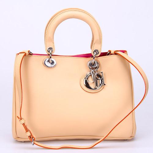2012 New Dior handbag original leather 66009 beige Handbags