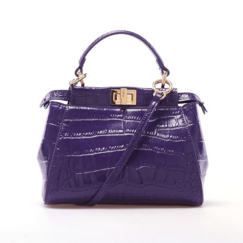 2013 Fendi crocodile F054 purple Bag