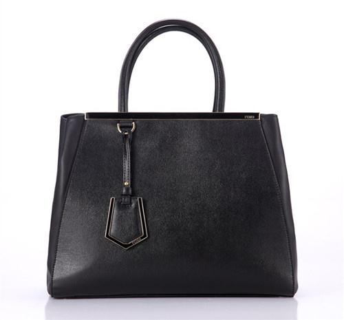 Fendi handbag original leather F001 black Handbag