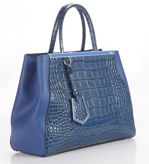 Fendi handbag Crocodile F001 blue Handbags