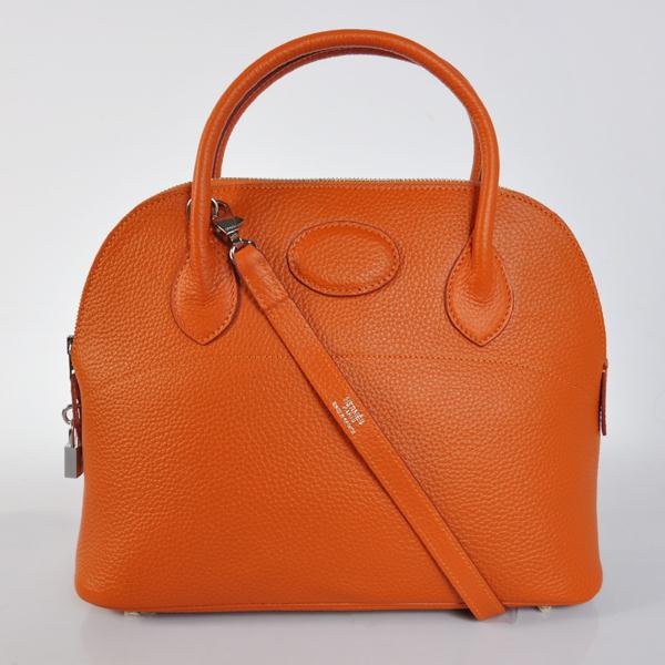 Hermes Bolide Togo Leather Tote Bag 1031 Orange Bag