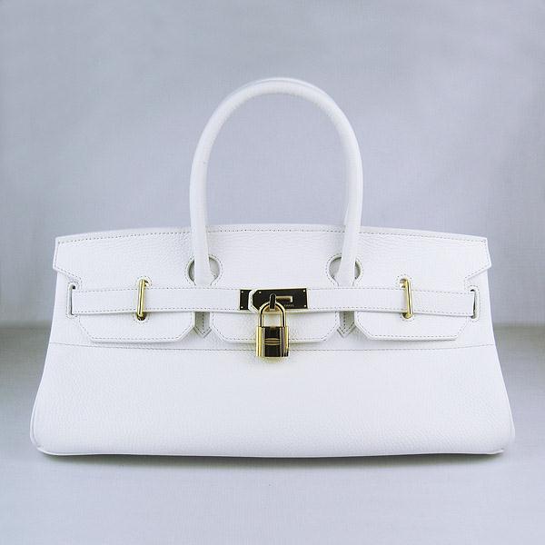 Hermes Birkin 42cm Togo Leather Bag white 6109 Handbags