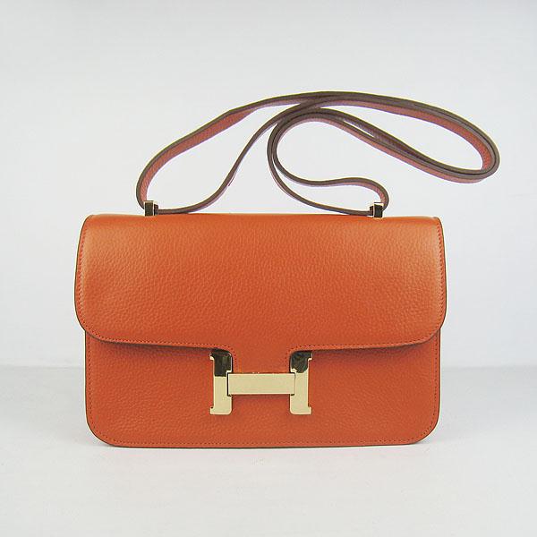 Hermes Oxhide Leather Message Bag Orange H020 Bag