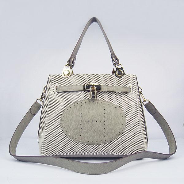 2012 Hermes new 60668 Gray Gold Bags