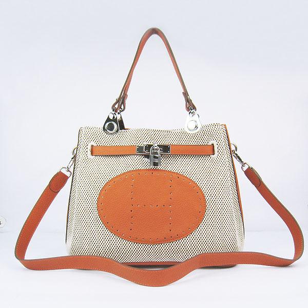 2012 Hermes new 60668 Orange Silver Bag 2012 Hermes new 60668 Orange Silver Bag
