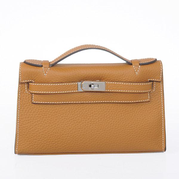 Hermes Kelly 22 CM France Leather Handbag K22 camel color Handbag