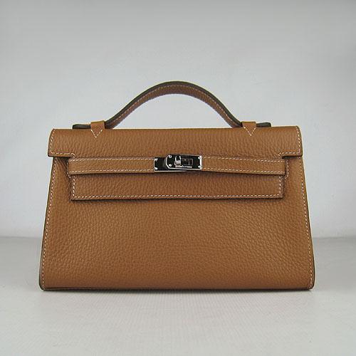Hermes Kelly 22 CM France Leather cofee H008 Handbag