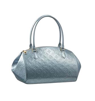Louis Vuitton Monogram Vernis Sherwood GM M91560 light blue Handbags