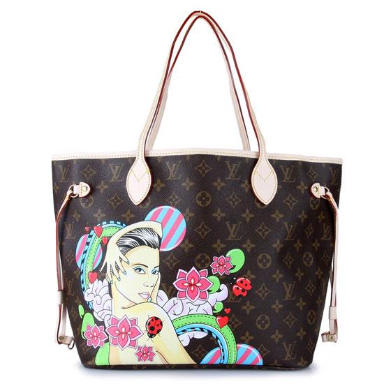 2011 New models Louis Vuitton New Neverfull Graffiti Girly Bag M98789 Bag