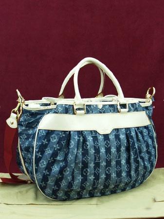 Louis Vuitton Denim Cabas Raye 407 Bags