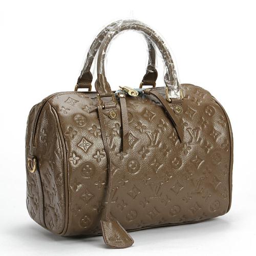 Louis Vuitton monogram empreinte speedy bandouliere 30 M40762 coffee Bags