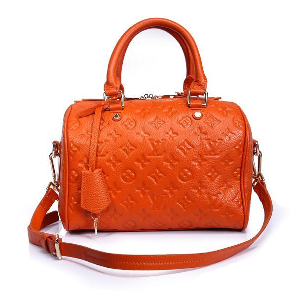 Louis Vuitton monogram empreinte speedy bandouliere 25 M40758 orange Handbags