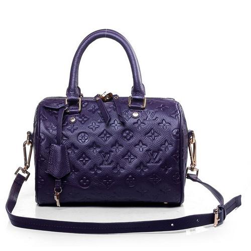 Louis Vuitton monogram empreinte speedy bandouliere 25 M40765 purple Bag