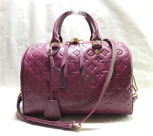 Louis Vuitton monogram empreinte speedy bandouliere 25 M40764 purple Bag