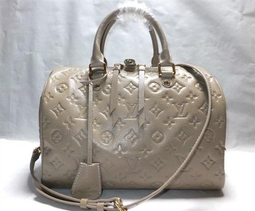 Louis Vuitton monogram empreinte speedy bandouliere 25 M40762 grey Handbag