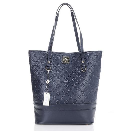 Louis Vuitton Monogram Empreinte Citadine PM M93237 blue Bag