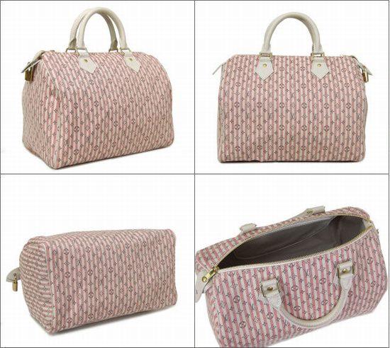Louis Vuitton Mini Lin Croisette Speedy Red M95501 Bag