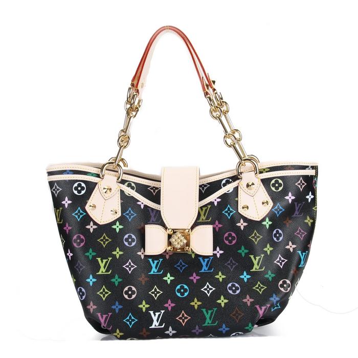 Louis vuitton M40303 Multicolor Annie GM black2010 winter handbag Handbags