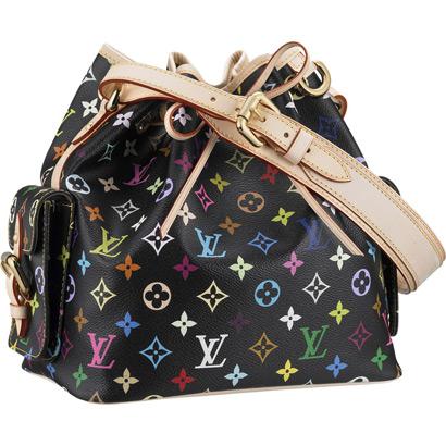 Louis Vuitton handbag monogram multicolore petite noe (black) m42230 Bags