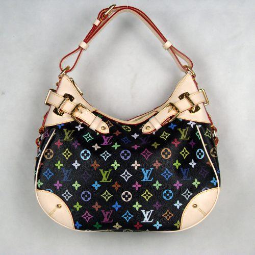 Louis Vuitton handbag monogram multicolore greta m40196 black Handbags
