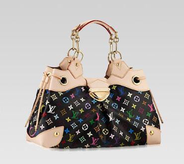 Louis Vuitton handbag monogram multicolore ursula (black) m40124 Bags