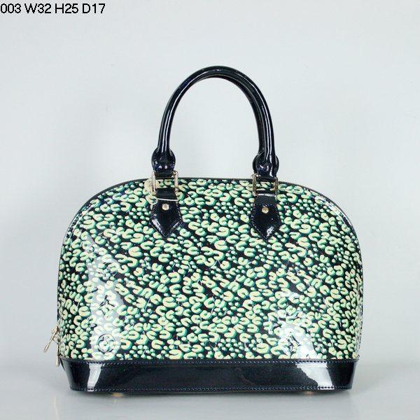 Louis Vuitton Monogram Vernis Alma PM M91611 dark blue Handbag