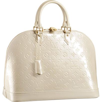 Louis Vuitton Monogram Vernis Alma MM M91450 Cream Handbags
