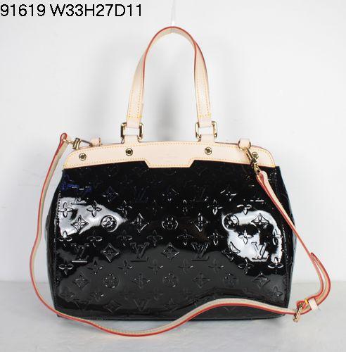 Louis Vuitton handbag monogram vernis brea mm m91619 (black) Bag