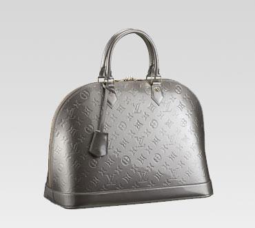Louis Vuitton handbag monogram vernis alma mm m91609 (gris art deco) Bag