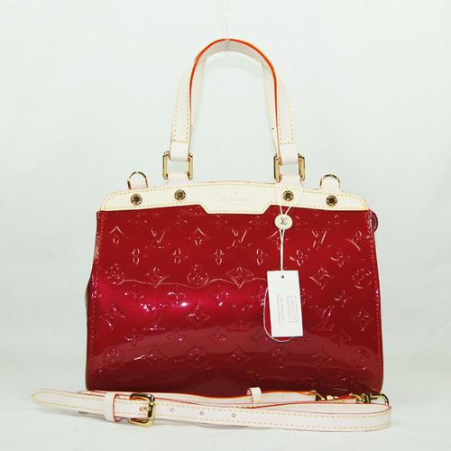 LOUIS VUITTON Monogram Vernis Brea PM Red M91622 Bag
