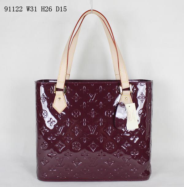 Luois Viutton Monogram Vernis 91122 Purple Handbag