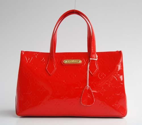 Louis Vuitton Monogram Vernis Wilshire Boulevard Red M93644 Handbags