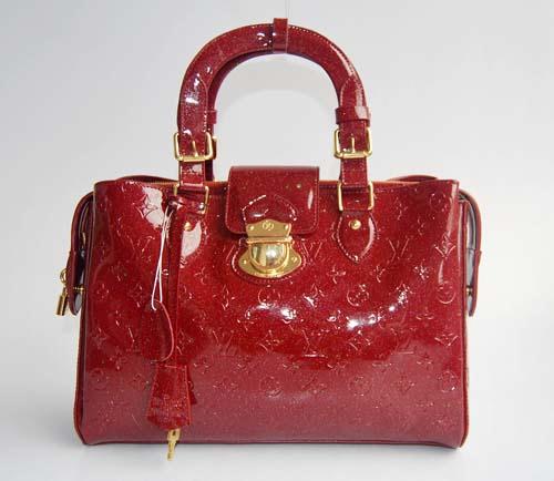 Louis Vuitton Monogram Vernis Melrose Avenue Red M93756 Handbag