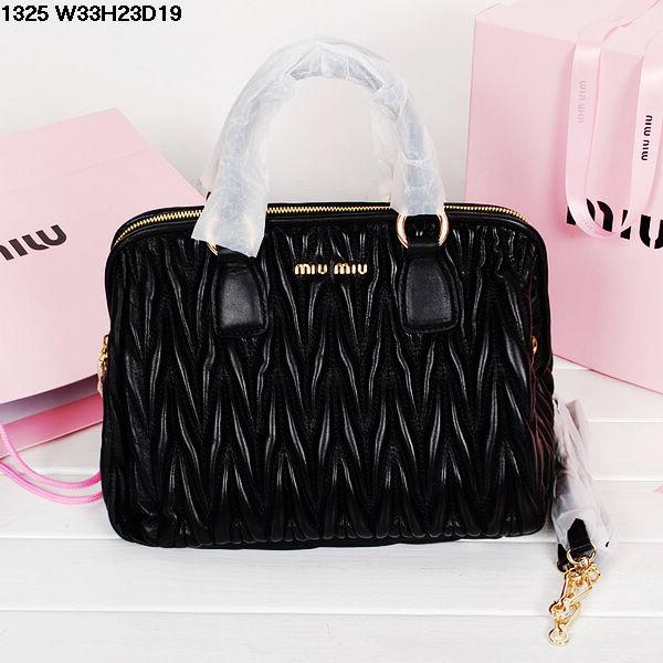 2014 Miu Miu 1325 black Handbags