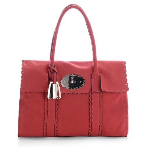 Mulberry Leather Handbag 6895A red Handbag