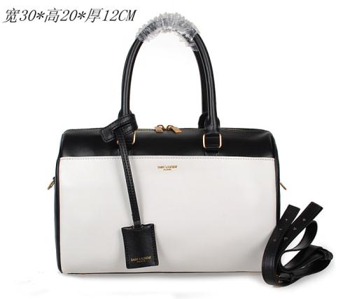 2014 YSL 314704 black white Bags